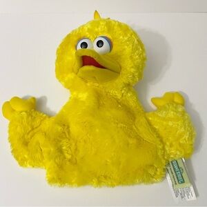 2003 Sesame Street Yellow Big Bird Hand Puppet Toy